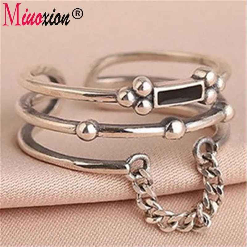Miuoxion 925 штамп в стиле ретро, многослойная Женская бижутерия в стиле панк