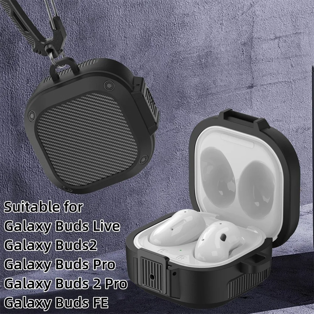 Чехлы для наушников Samsung Galaxy Buds Live FE 2 Pro Силиконовый противоударный защитный