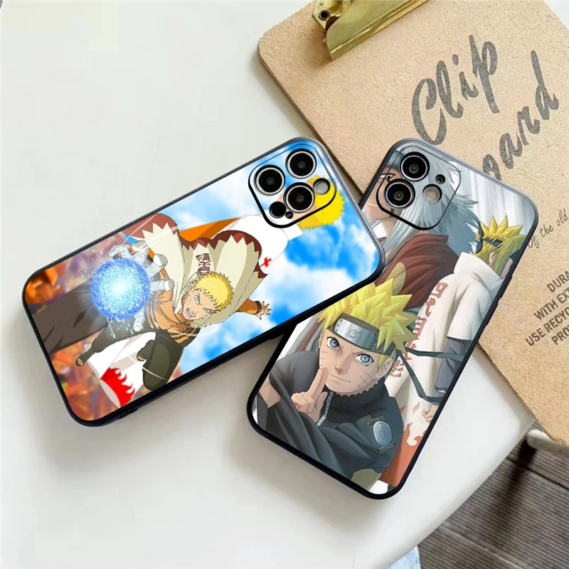 

Japanese NARUTO Anime Phone Case For Funda iPhone 11 12 13 Pro Max 12 13 Mini X XR XS Max 6 6s 7 8 Plus Funda Celular Etui