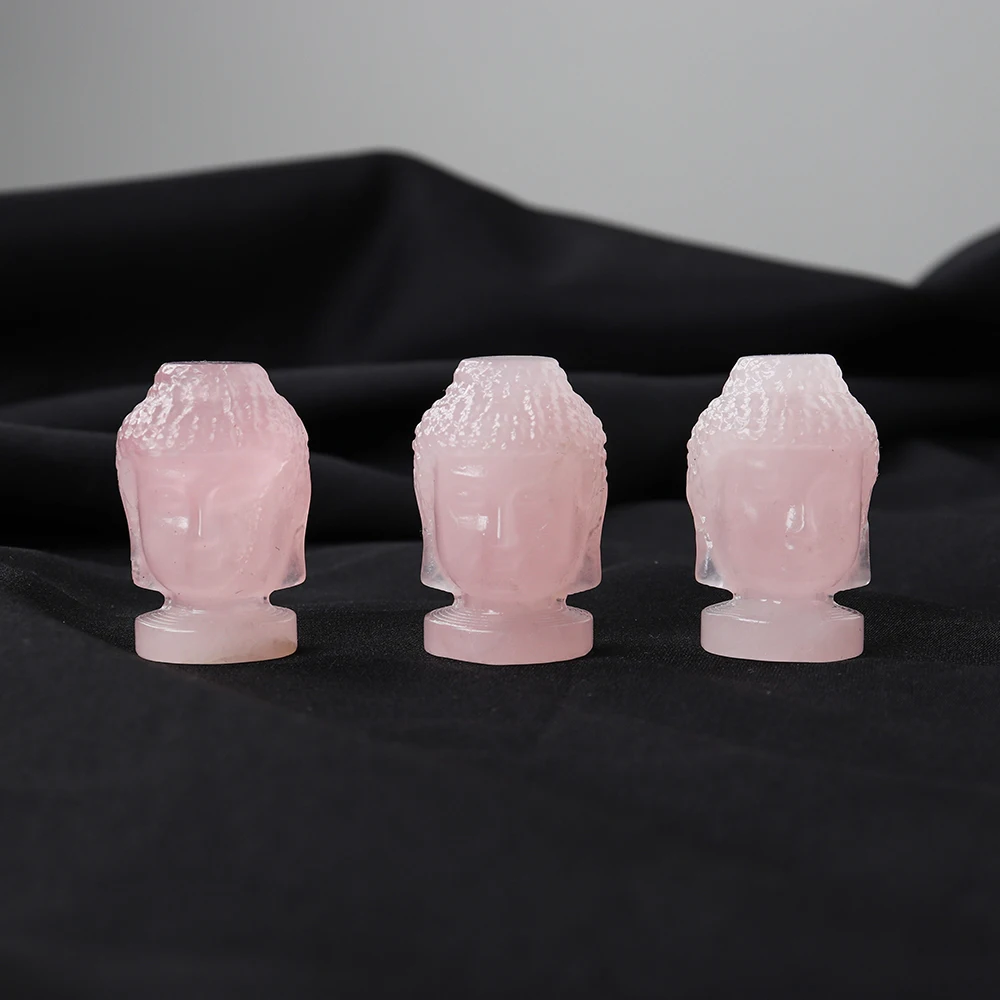 Маленькие украшения ручной работы 1 шт. натуральный кристалл розовый кварц