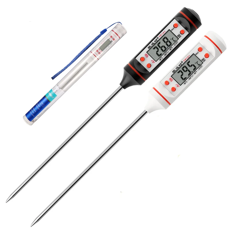 

Цифровой Кухонный Термометр для барбекю, еды, мяса, воды, молока, масла, жидкости, бытовые Термометры с длинным щупом, кухонные аксессуары