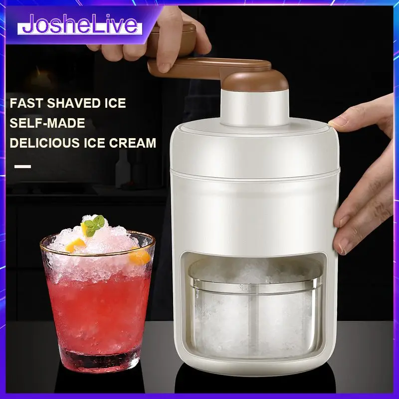 

Stainless Steel Blades Shaved Ice Machine Rustproof White Shaved Ice Machine Non Toxic Harmless Durable Kitchen Bar Ice Blenders
