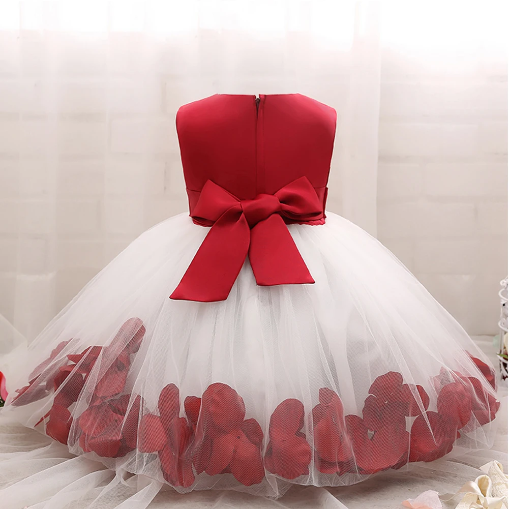 

Женское платье с цветочными лепестками, Элегантное летнее платье-пачка без рукавов с бантом, Fabala Rose