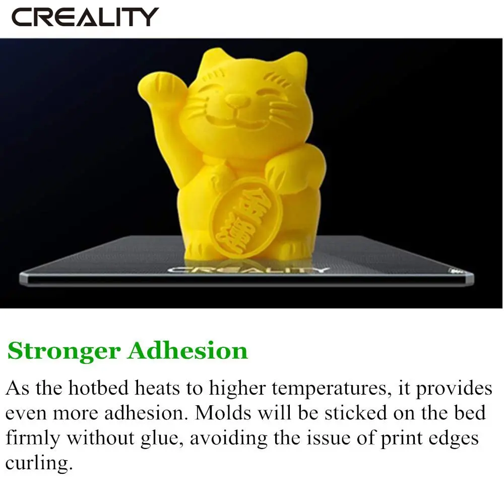 Фото Стеклянная платформа для 3D-принтера CREALITY Ender-5 Pro/Ender 3V2, 235*235*4 мм, из карборундового стекла, для Ender 3 №4