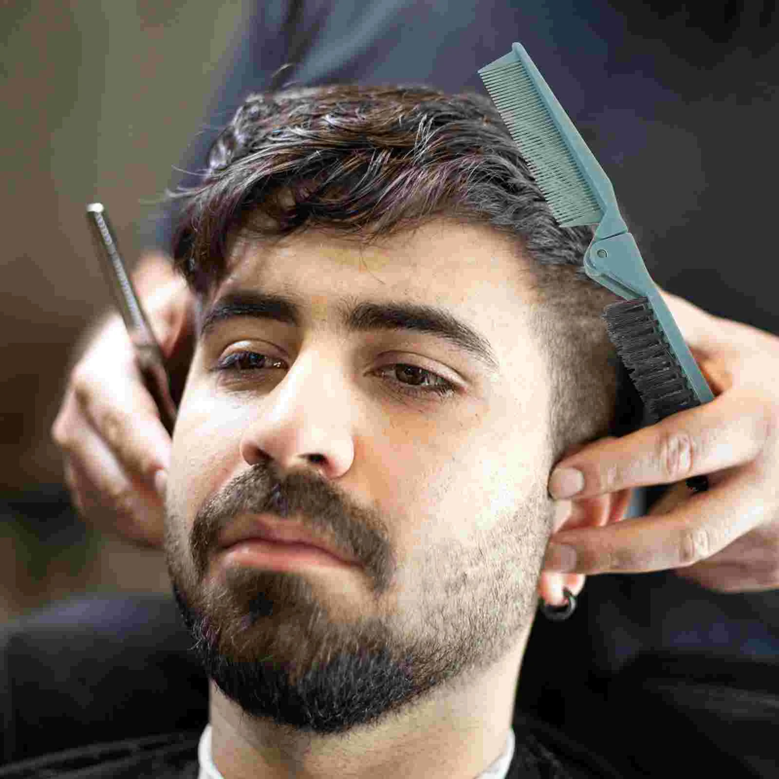 Карманная расческа с двойными зубцами складная салонная прямая завивка женская