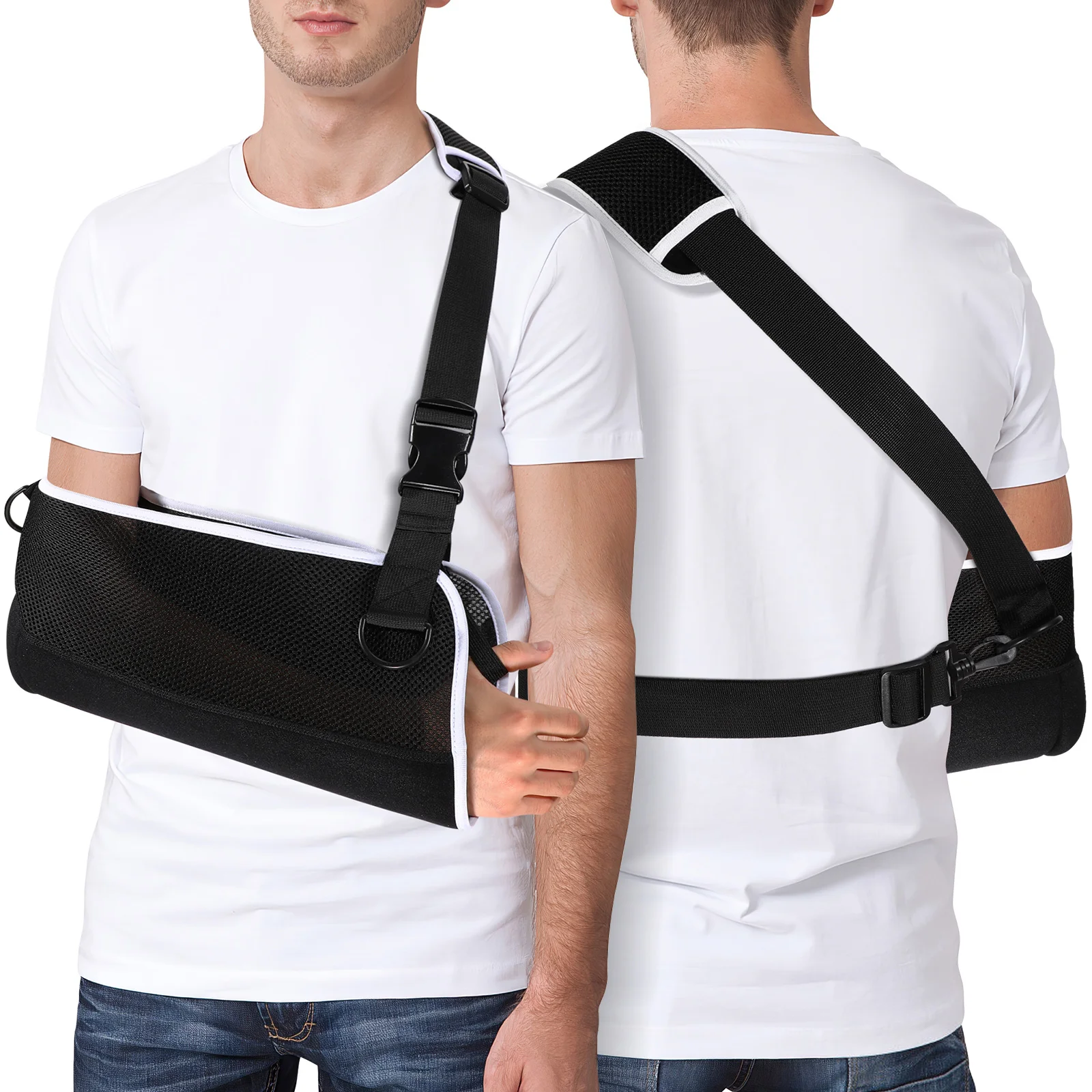 

Healifty Fracture Arm Sling Elbow Wrist Injury Arm Sling Shoulder Immobilizer Arm Rotator Cuff Brace Support