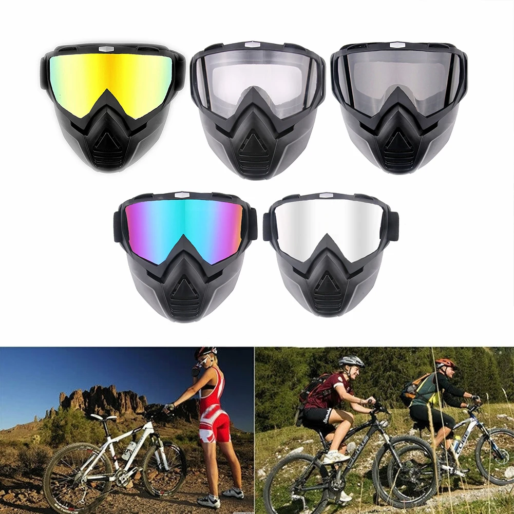 

Elastic Bicycle Cycling Faces Goggle MTB Dirt Bike Riding Motorcycles Skis Eyewear Glasses Adjustable Anti-Shock UV Protection