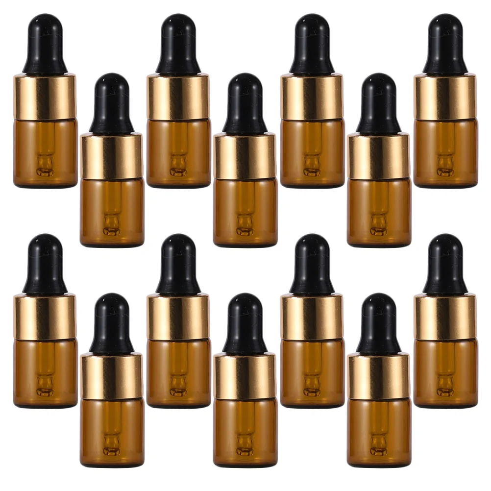 

Dropper Bottles Bottle Glass Amber Oil Empty Essential Eye Refillable Tincture Vial Oils Pipette Small Mini Cuticle Makeup