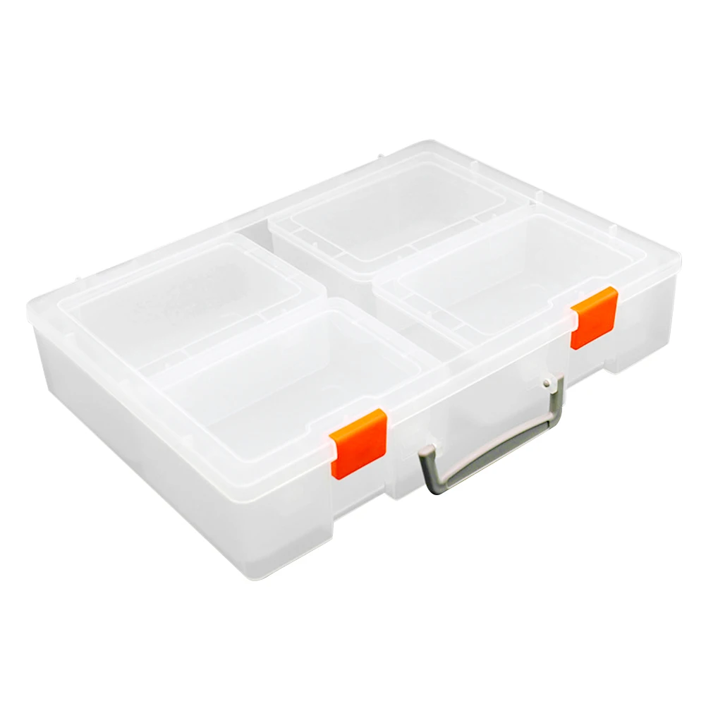 

Multi Purpose Jewelry Baseball Card Organizer Holder Hard Photo Protector Home Clear Display Case Storage Box Stationery