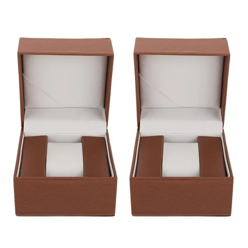 

2 Pcs Useful Practical High-End Watch Storage Jewelry Box Watch Box For Business Home Travel
