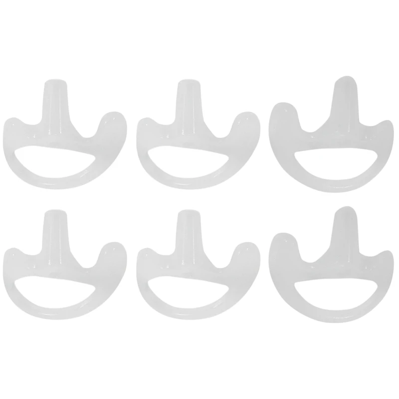 

3 Pairs Transparent Silicone Soft Earbud for Walkie Talkie Covert Acoustic Tube Earpiece Small/Middle/Large J6116Z