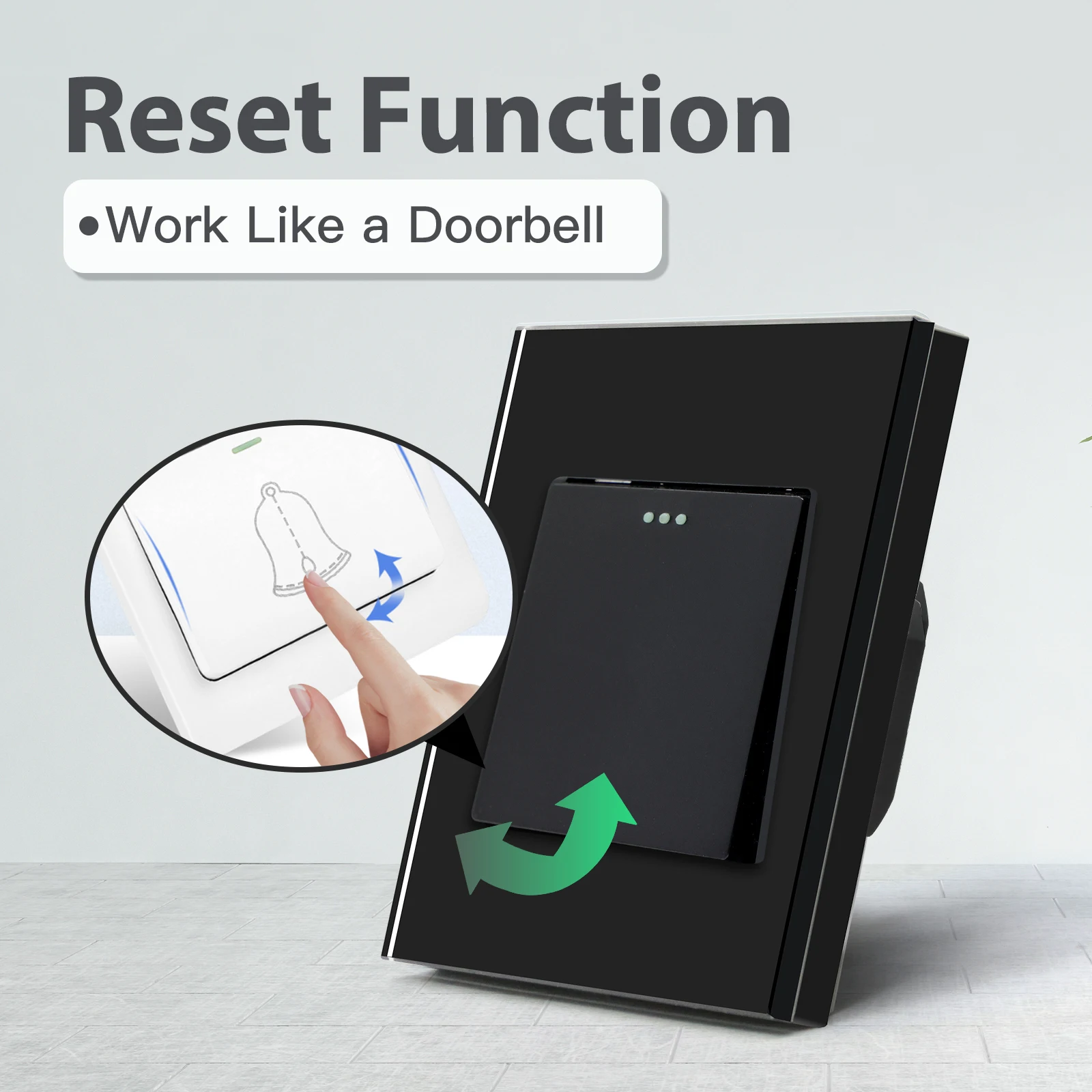 Настенные автоматические переключатели BSEED 1/2 клавиши 1 канал стеклянные