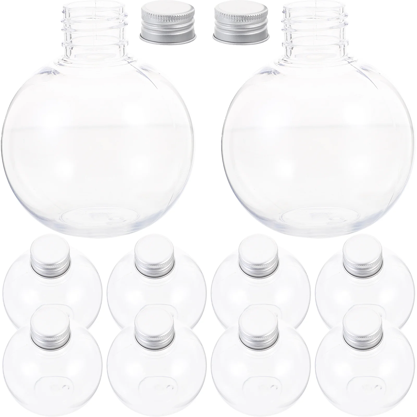 

10 Pcs Milk Bottles Lids Sealing Cold Plastic Bulb Handcraft The Pet Portable Juice Anti-leak Clear Multipurpose Drink