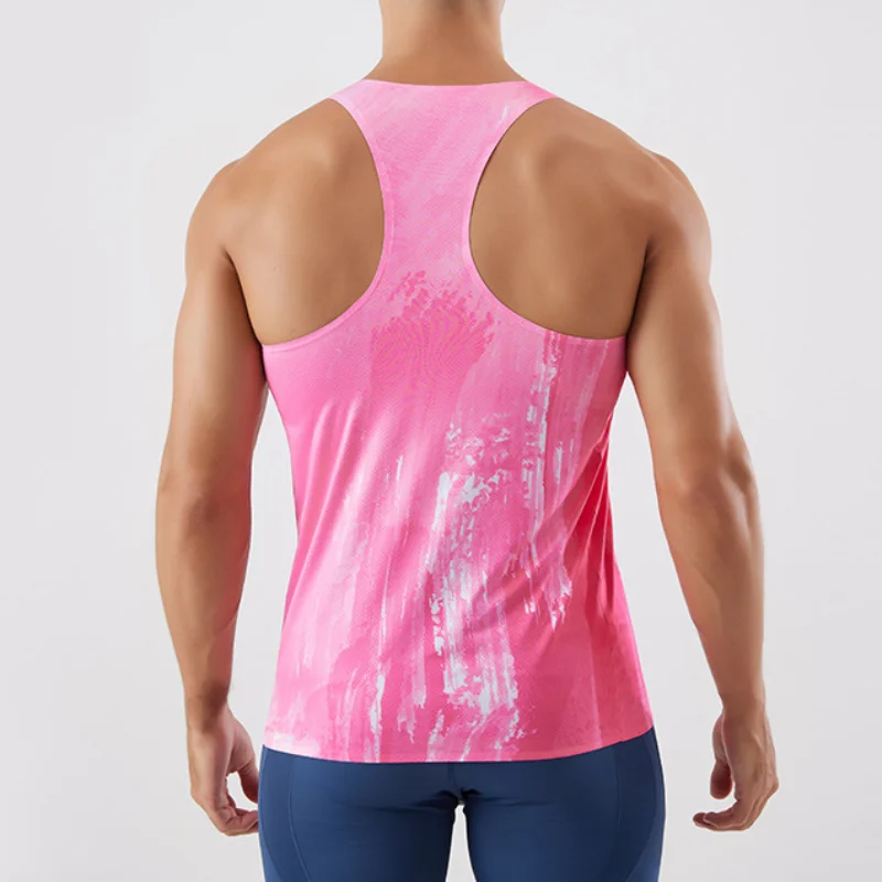 Майка мужская сетчатая быстросохнущая для занятий спортом летняя