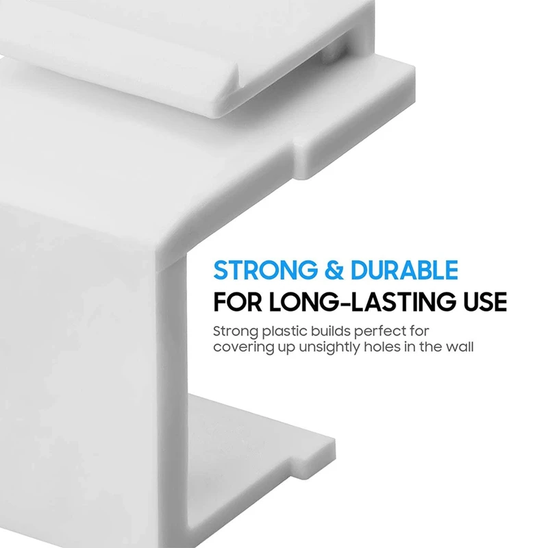 Пустые вставки Keystone Jack для настенной пластины и коммутационной панели-белые |