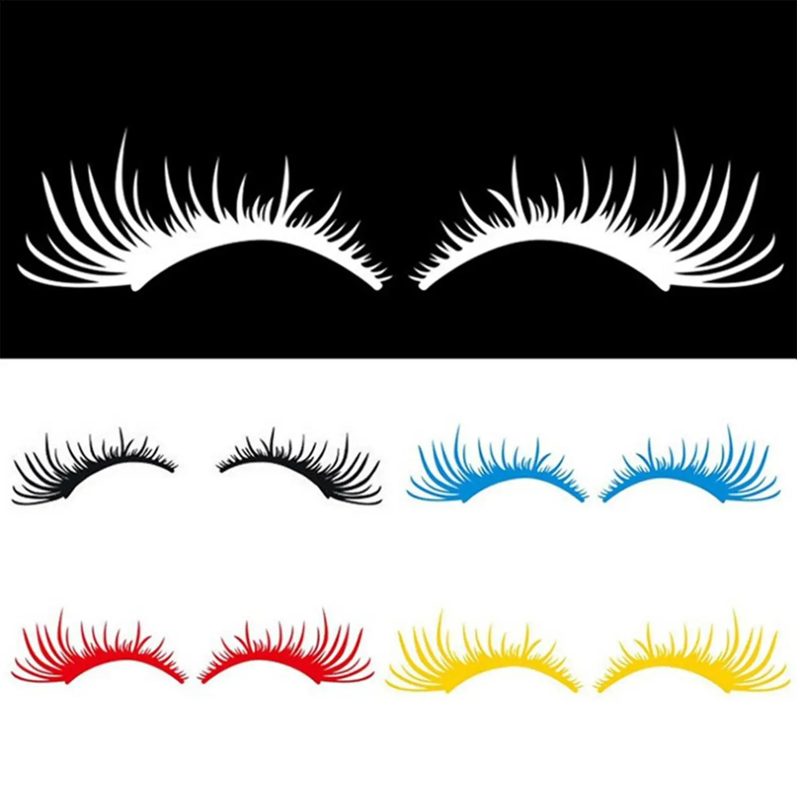 

Reflective Car Headlight Eyelashes Headlamp Stickers Fashion for Window