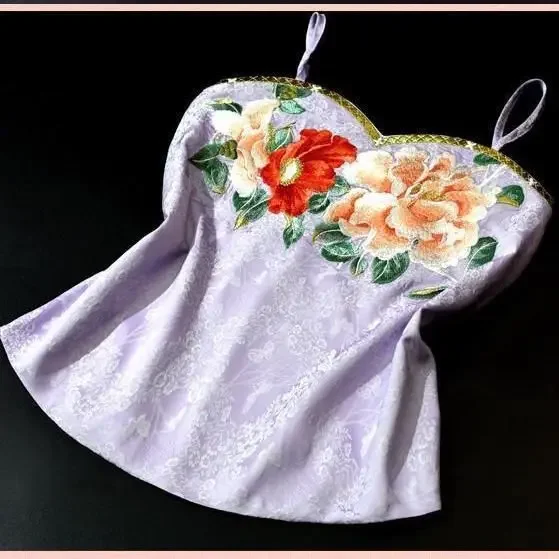 Китайская традиционная атласная жаккардовая вышитая кофта Hanfu 5 цветов женская