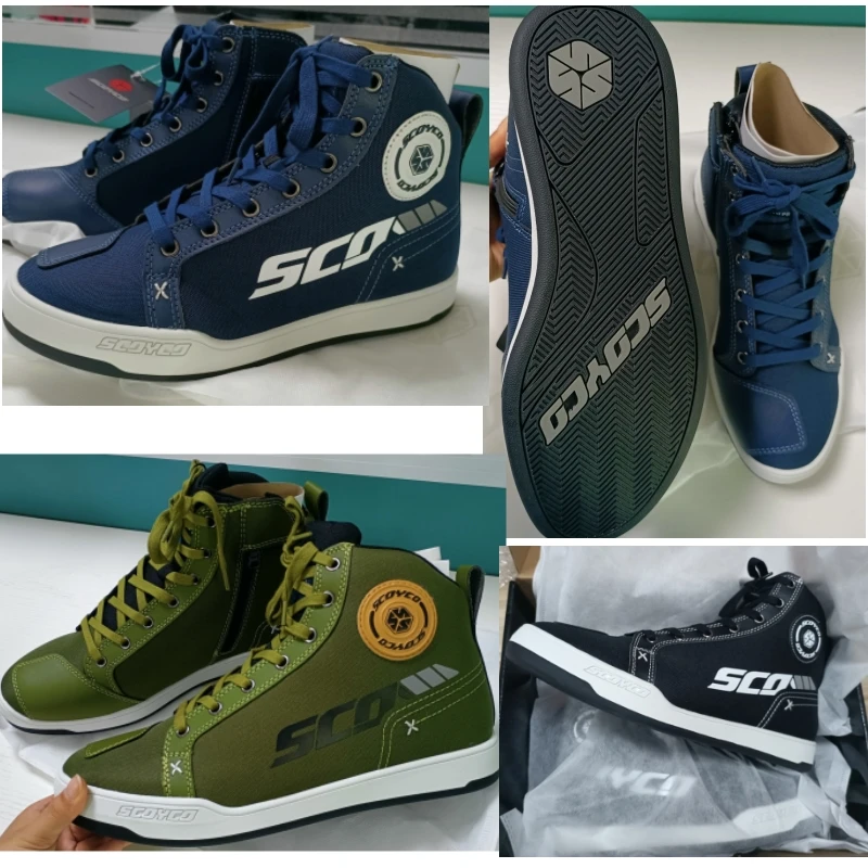 Новинка мотоциклетные ботинки SCOYCO для мужчин и женщин повседневная обувь
