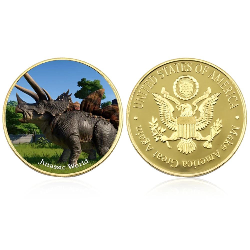 

Коллекционные монеты Jurassic World из металла