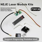 Набор лазерных модулей NEJE F30130 40 Вт, синий лазерный TTL модуль для лазерной гравировки из нержавеющей стали