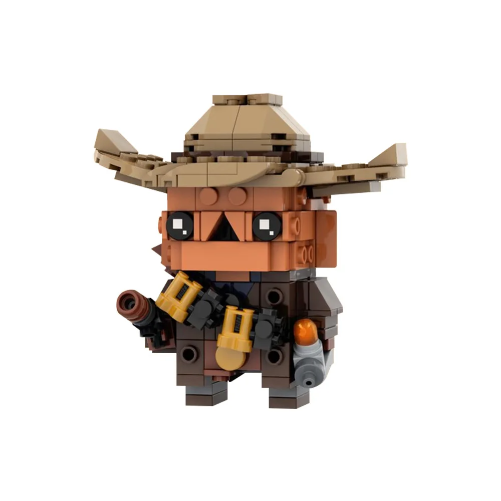 Фото MOC Science Fiction Movie Ghoul Мини-кукла Модель кирпичной головы Строительные блоки Savage Ghoul Фигурка Сборка кирпичной игрушки в подарок №2
