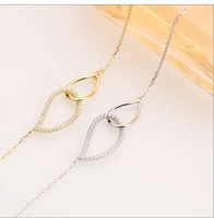 interlocking bracelet female ins korean version simple geometric sterling silver non allergic non fading niche design versatile