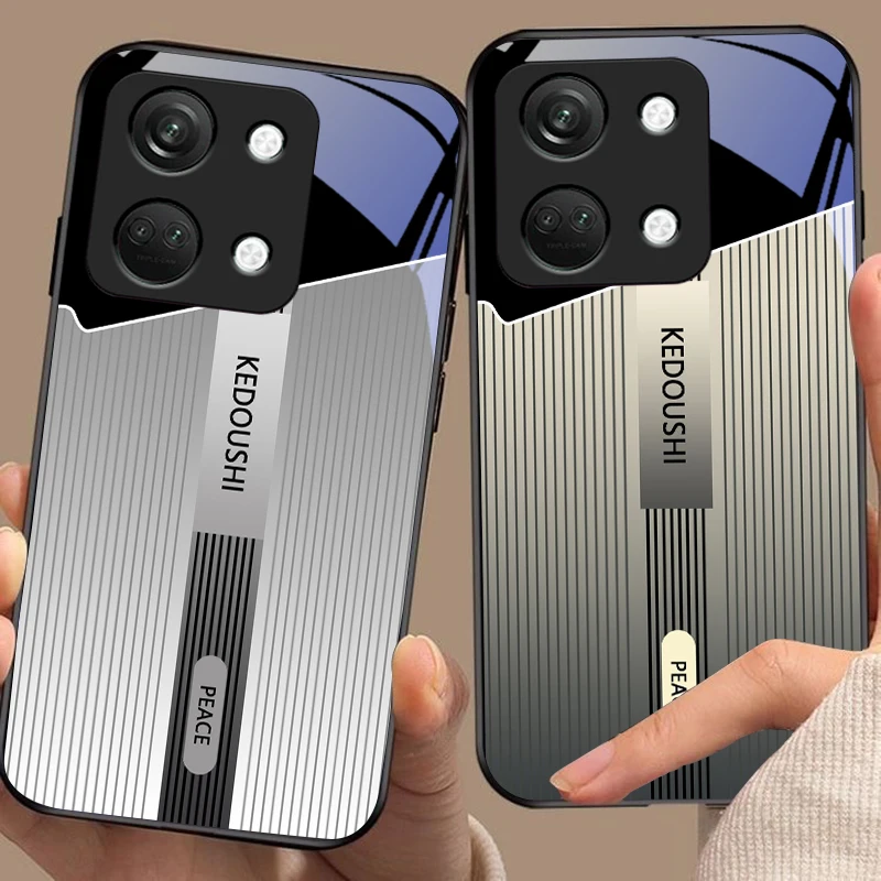 Фото Полосатый градиентный серый чехол для OnePlus Nord CE N3 30 2 N20 4 2T 2 Lite 5G Ace 5 2V 6 7 10 8 9 12 13 Чехол для телефона из закаленного стекла черный №4
