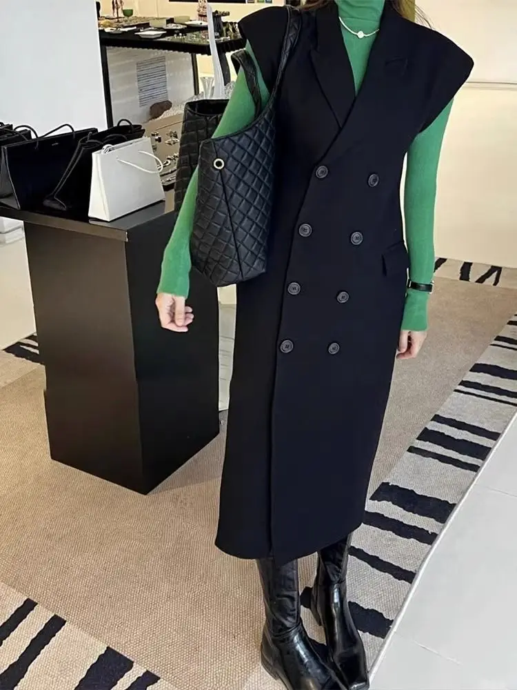 Костюм жилет платье весенняя одежда женская длинное пальто новые и куртки