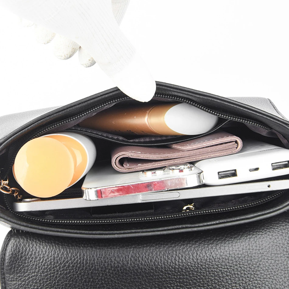 2023 New Flap Shoulder Bags with 2 Straps High Quality Leather Messenger Bags Luxury Designer Casual Women Purses and Handbags