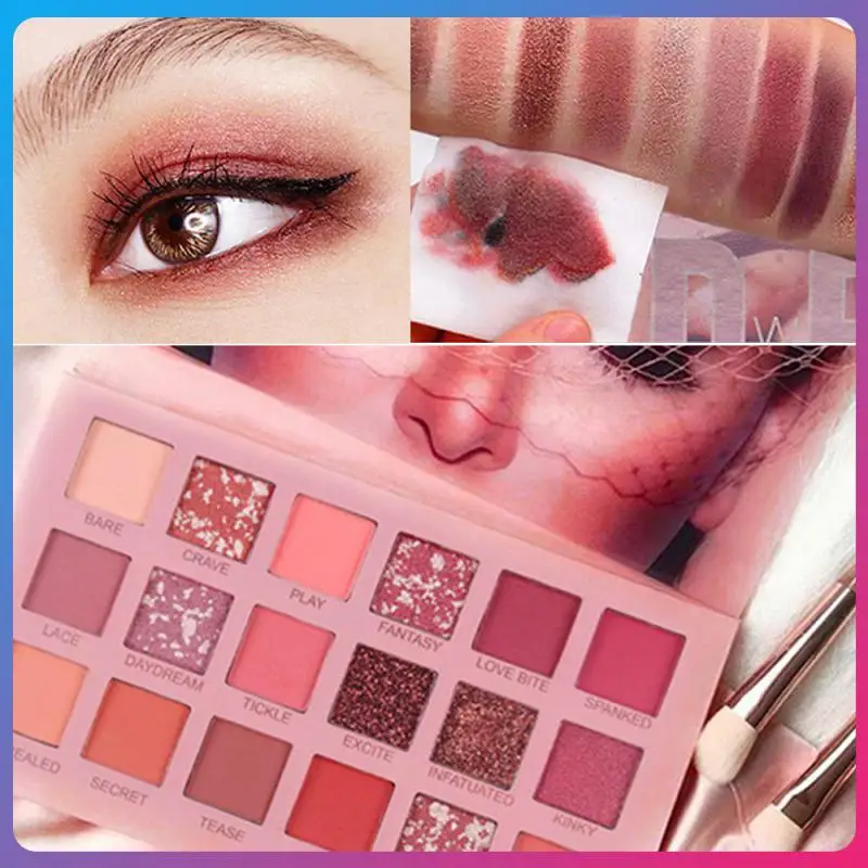 

18 Colors Matte Glitter Eyeshadow Pallete Glitter Shimmer Pigment Eye Shadow Palette Lasting Waterproof Cosmetic Makeup TSLM1