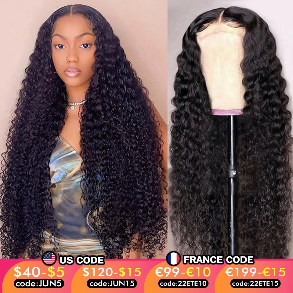 

28 30 Inch 13x4 Deep Wave Frontal Wig HD Transparent Lace Wig Pre Plucked Brazilian 4x4 Closure Curly Lace Front Human Hair Wigs