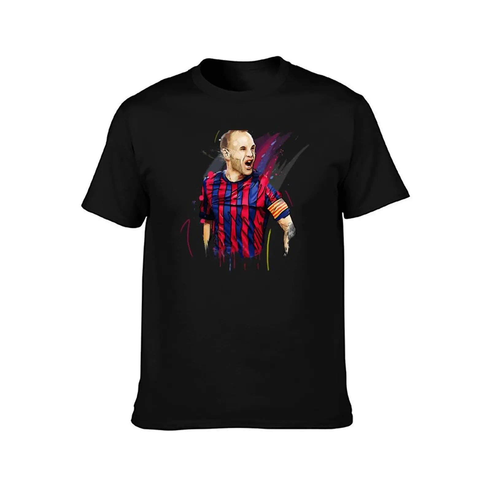 Фото Классическая футболка Iniesta с коротким рукавом для больших размеров №2