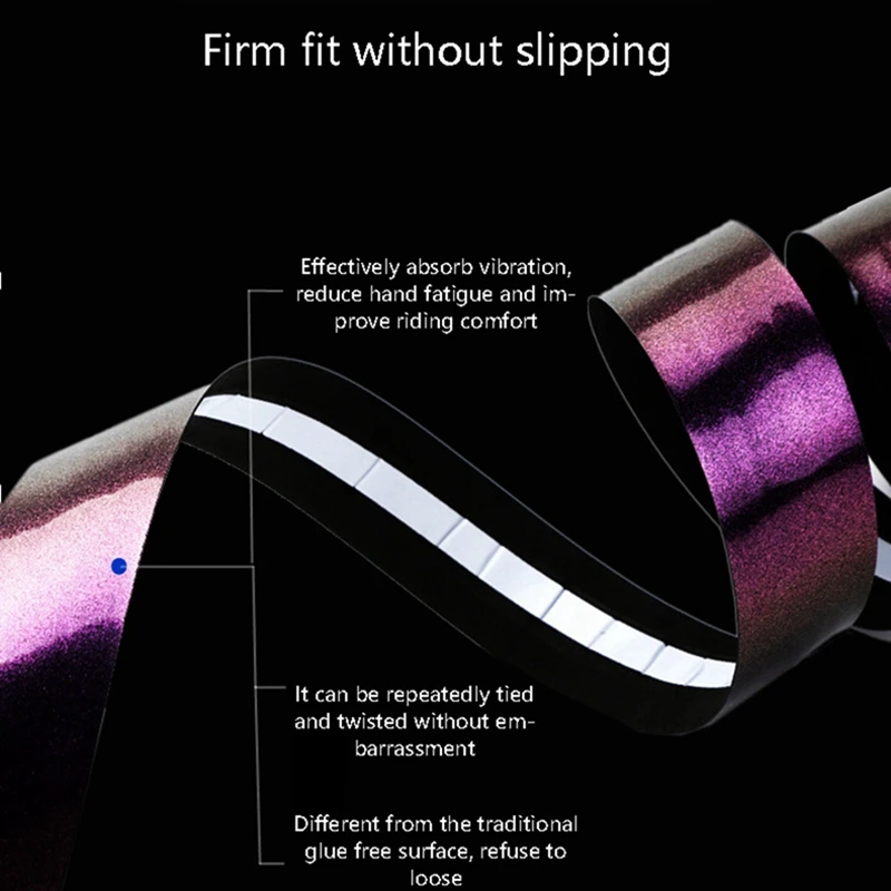 2 пары светоотражающая Нескользящая лента для велосипеда |