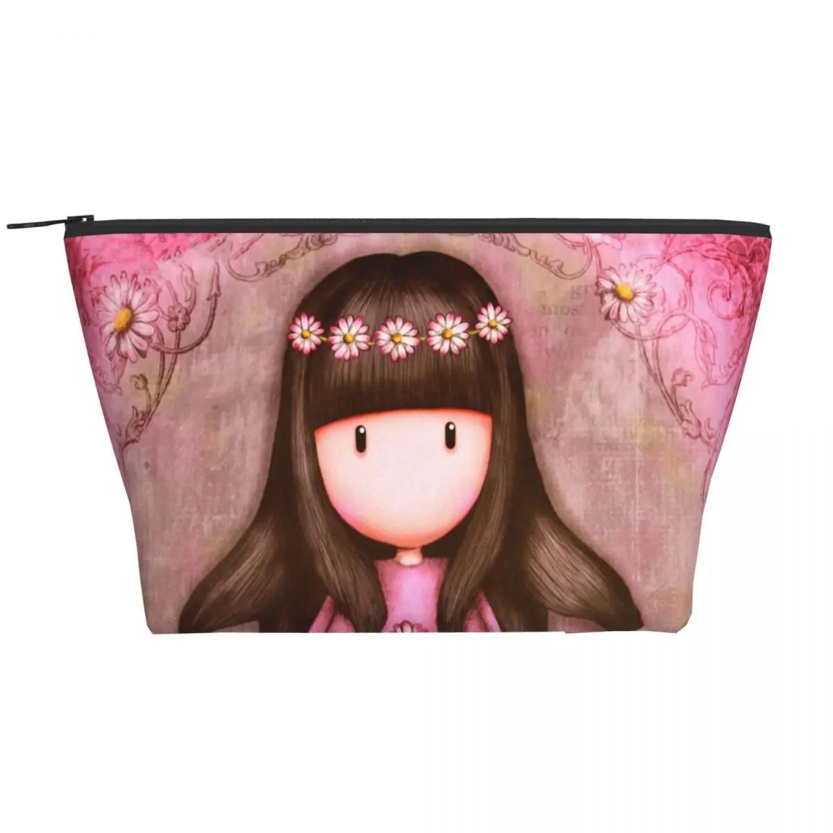 

Custom Santoro Gorjuss Doll Cartoon Travel Cosmetic Bag Women Anime Girl Makeup Toiletry Organizer Lady Beauty Storage Dopp Kit