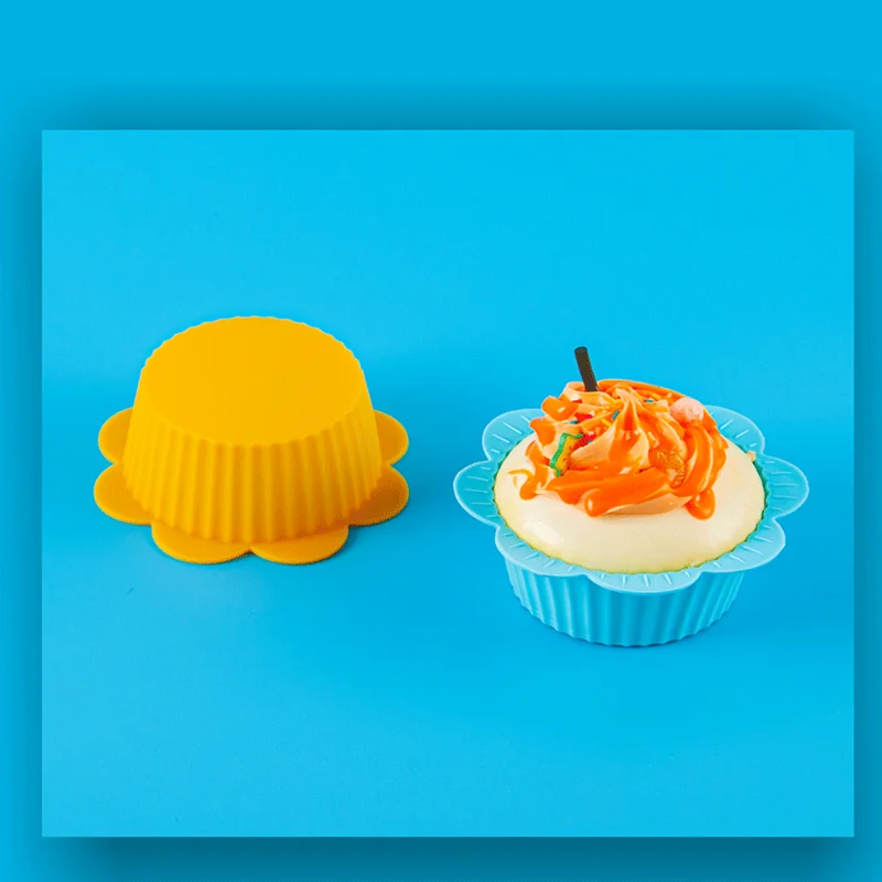 12 шт. силиконовые чашки для выпечки кексов