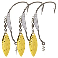 jig heads for fishing under spinner jigs with reflective sequins lead jig heads with willow blade jig hooks sharp fishing hooks