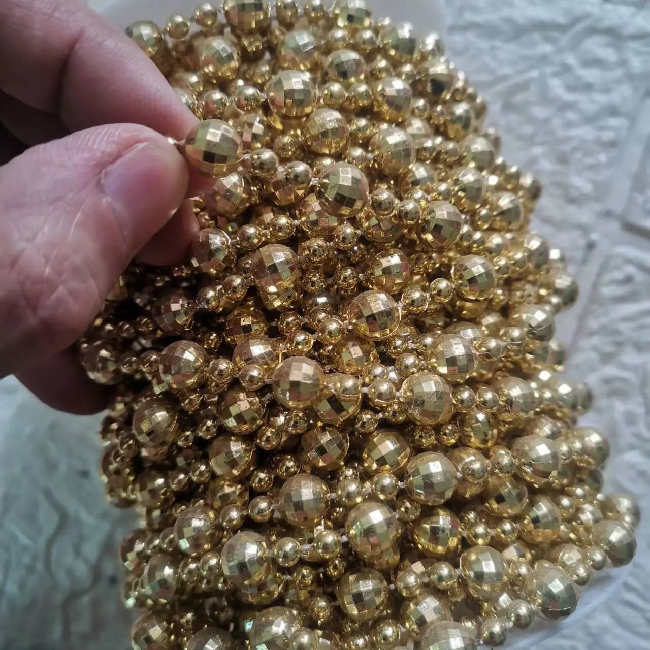 Недорогие золотые блестки бусины белые бисер аксессуары одежда для невесты