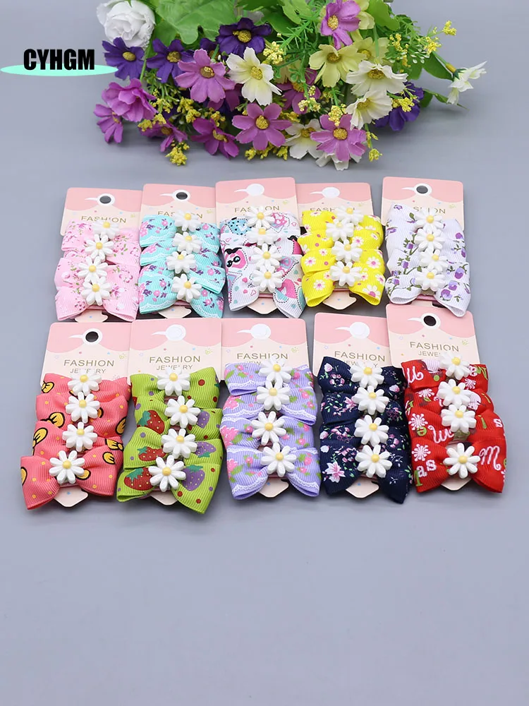 

wholesale new Fashion ribbon hair clips for girls silk hairpins cute little Barrettes hanfu hair accessory D04-7