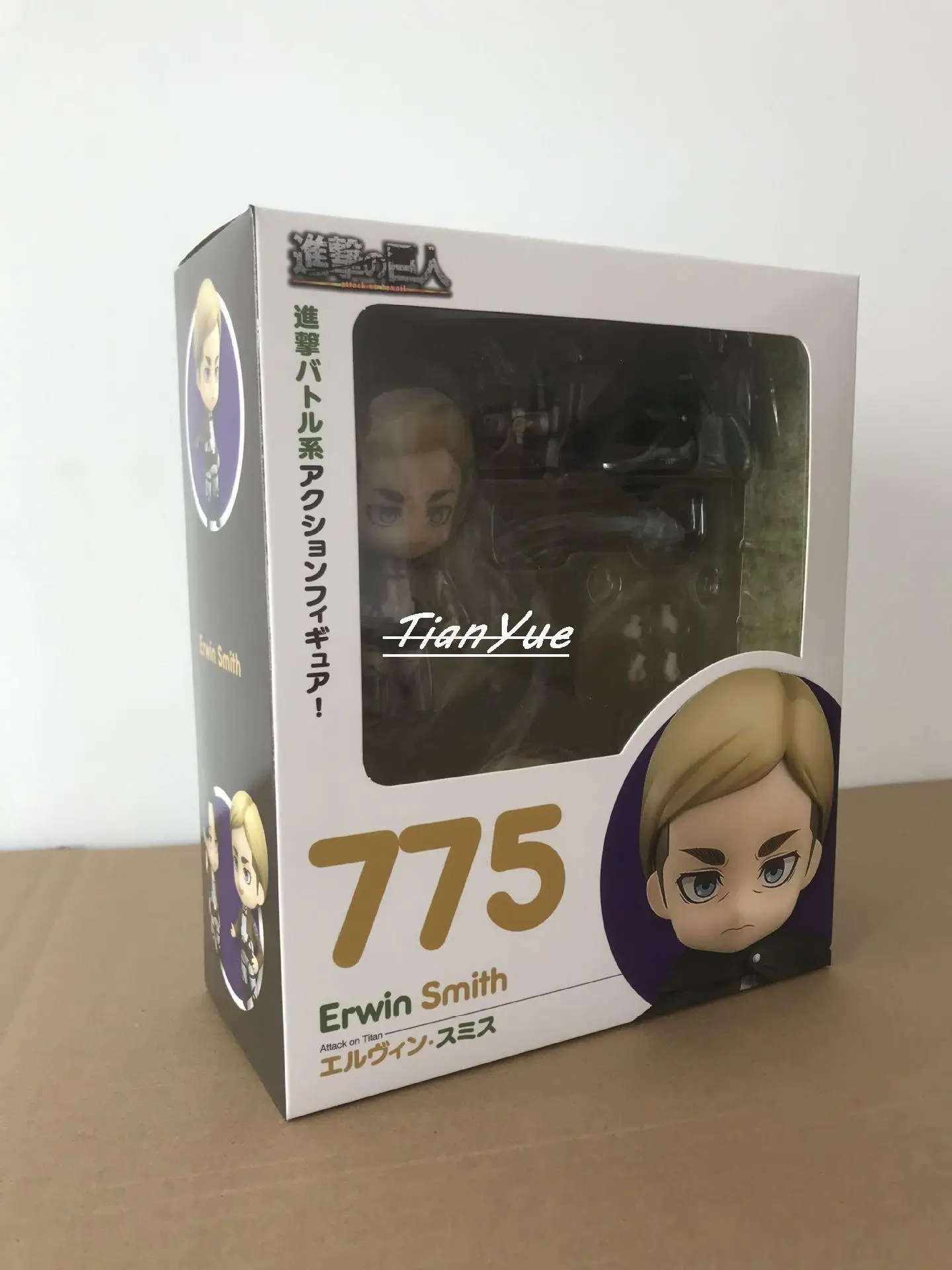 

Attack On Titan Erwin Smith 775 Cute version Movable Face Change Figure 10CM
