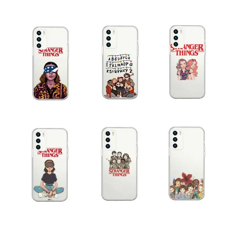 

Stranger things Phone Case Transparent For Huawei P40 P30 P20 Pro Mate 20 lite Honor 10 10i 9x 8a 8x