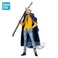 bandai original one piece anime figure trafalgar d water law dxf action figure toys for boys girls kids gifts collectible model
