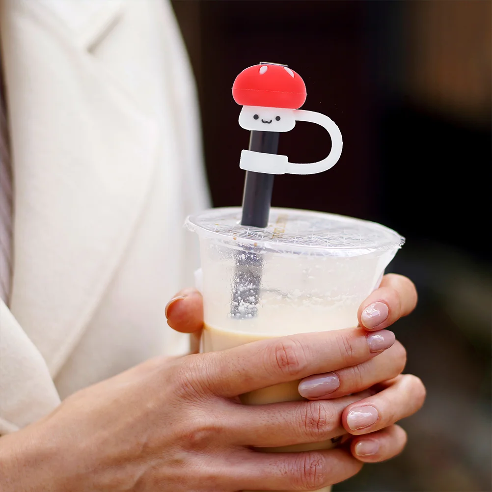 4 шт. маленькая соломенная пробка в виде гриба аксессуары для стаканов крышки