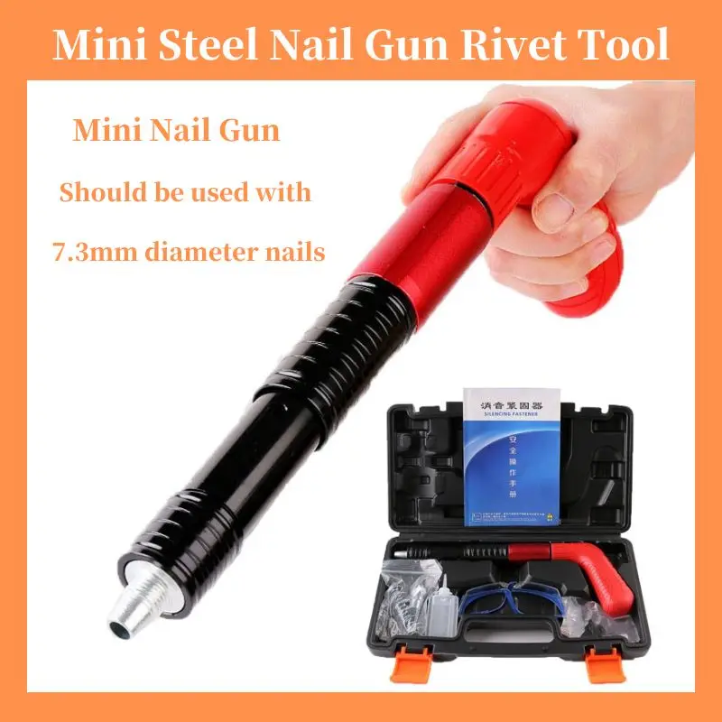 

Mini Steel Nails Guns Rivet Tool Brick Wall Anchor Wire Slotting Device Home Decoration Rivet Gun Tufting Gun Wall Fastener Set