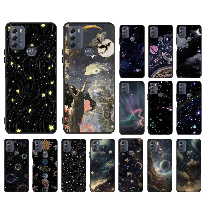 Звездная Луна для Moto G84 G23 G24 G31 G32 G41 G51 G52 G53 G54 G71 G82 G42 G62 G200 G Play Stylus