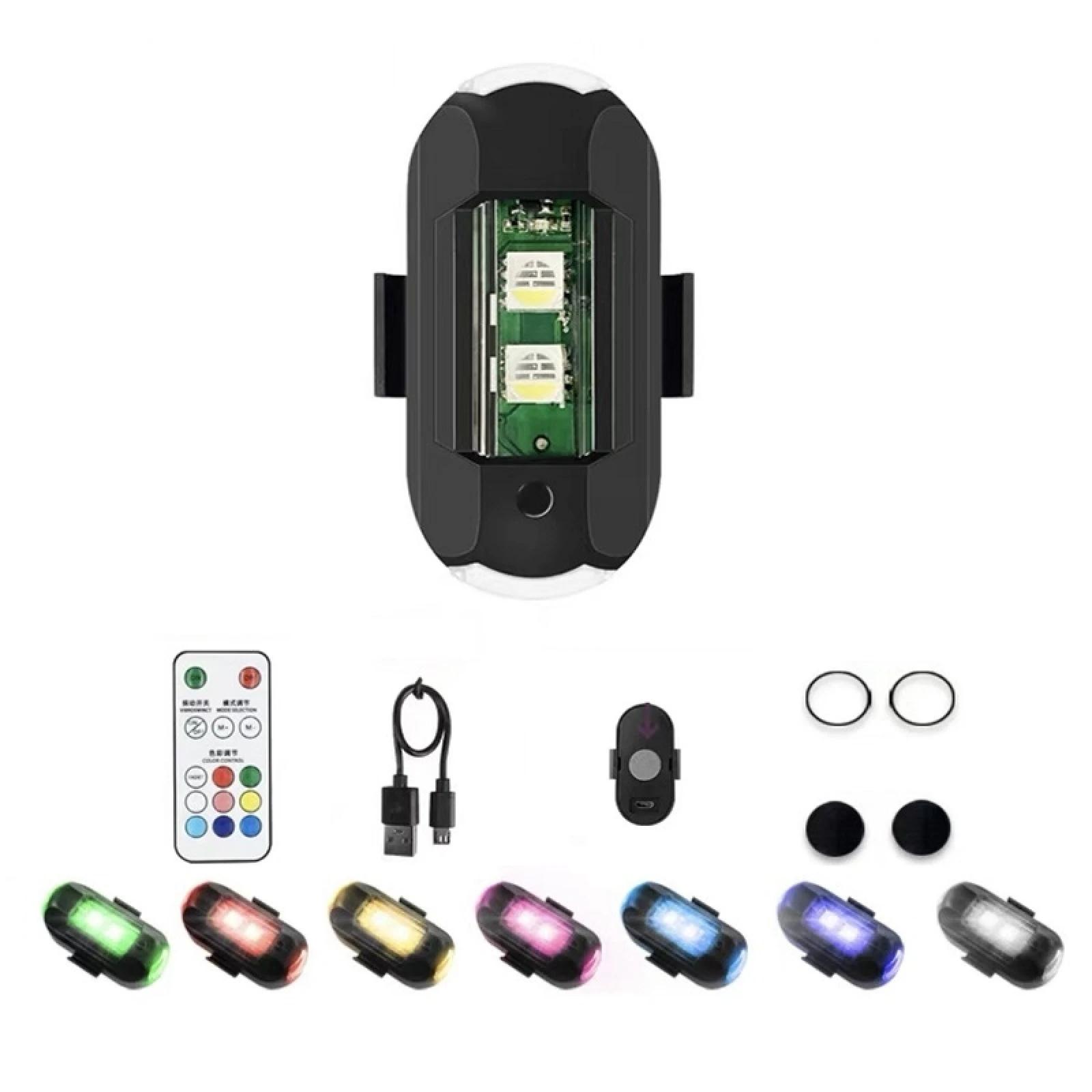 

Vibration Remote Control Induction Motorcycle ABS Wireless Strong Magnetic Warning Flash Light Long Battery Life