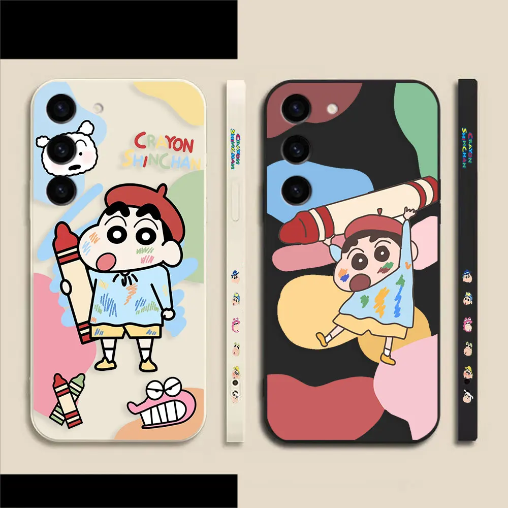 

Anime Manga C-Crayon S-Shin-chan Case For Samsung Galaxy S23 S22 S21 S20 FE S11 S11E S10 S9 Ultra Plus 4G 5G Colour Liquid Case