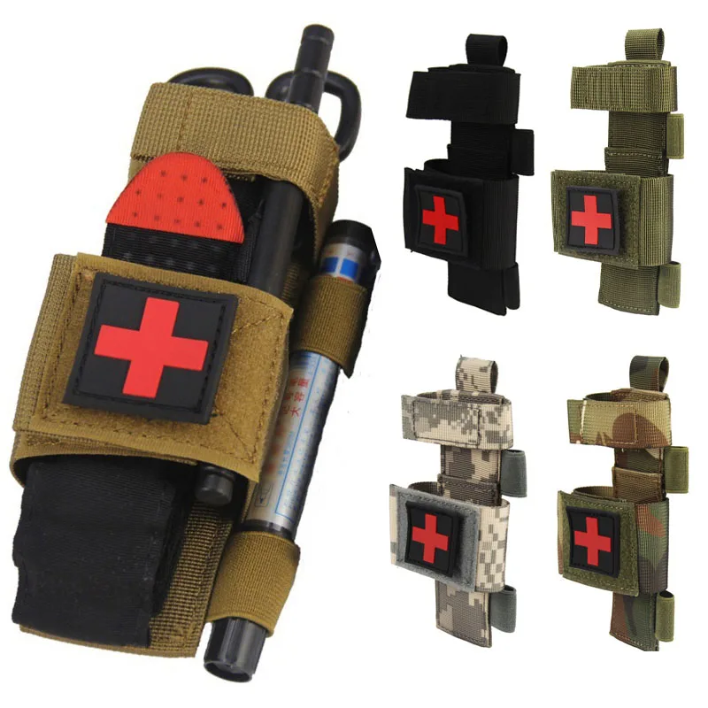 

Tactical Bag First Aid Kit Molle Pouch Belt Fast Tourniquet Shear Medical CAT Multifunction Military Gear Accessories Survival