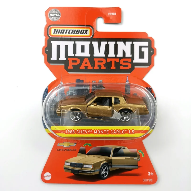 

2022 Matchbox Moving Parts 1988 CHEVY MONTE CARLO LS 1/64 Die-cast Collection Model FWD28