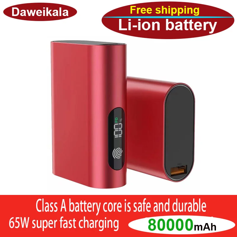 2024 Power Bank 180000mAh con 100W PD caricabatteria portatile Powerbank a ricarica...