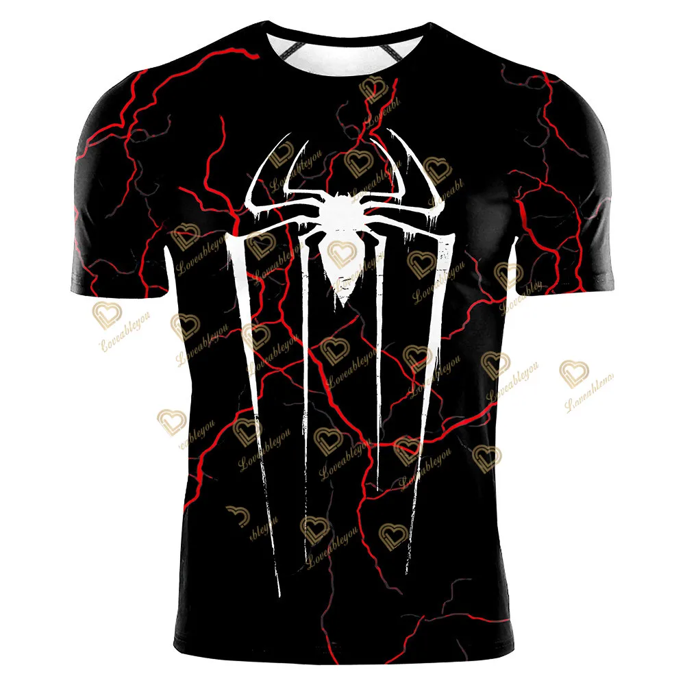 2022 Compression T-shirt Unisex Sporting Skinny Tee Shirt Superhero Spiderman Gyms Running T-shirt Fitness Sports men t-shirts